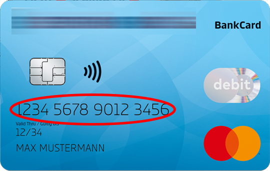 Zahlen Sie mit Debitcard